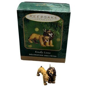 Hallmark Keepsake Ornament Kindly Lions Miniature 1994 Handcrafted Decoration